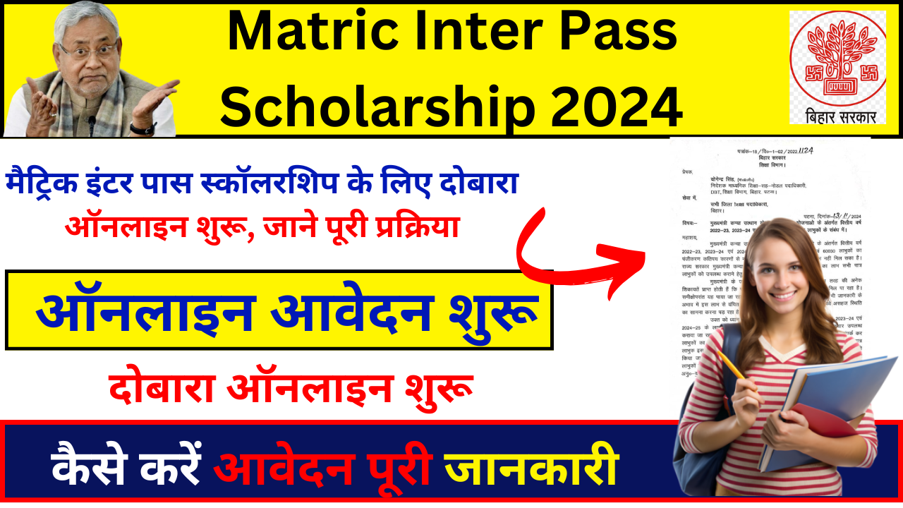 Matric Inter Pass Scholarship 2024