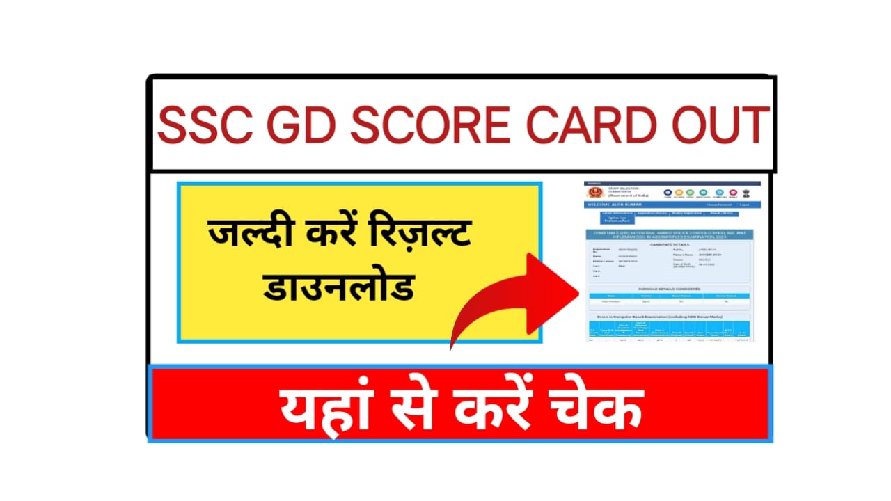 SSC GD Scorecard 2025 OUT